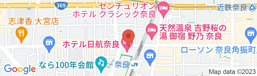 ホテル日航奈良の地図