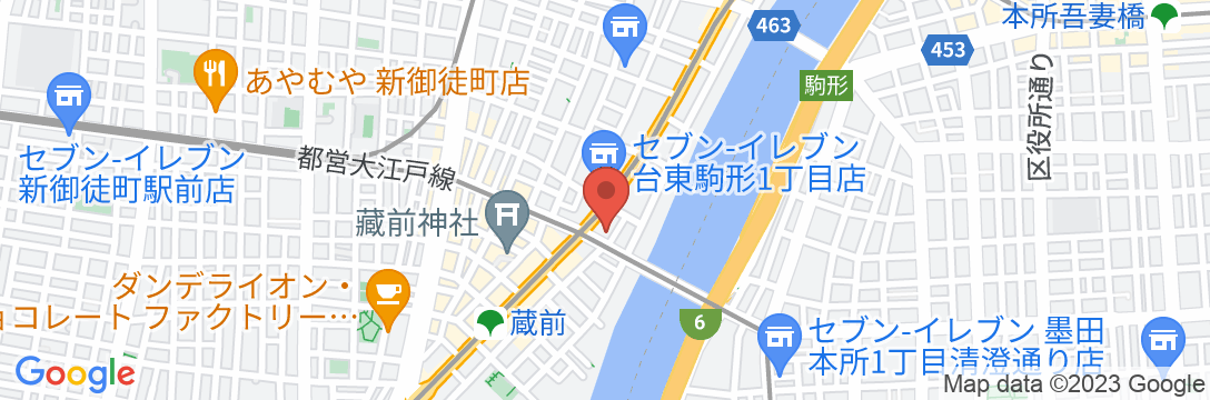 トーセイホテルココネ浅草蔵前の地図