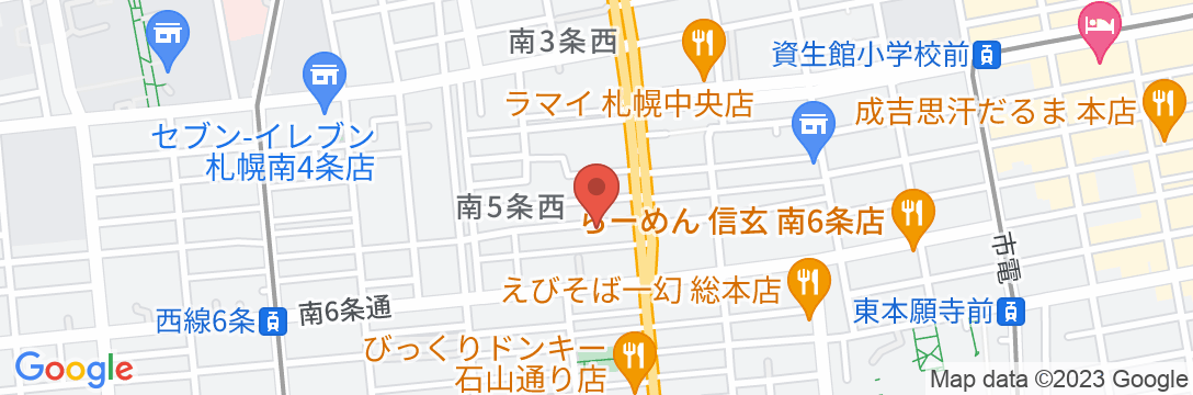 UCHI SUSUKINO WEST by Hotel Wheatの地図