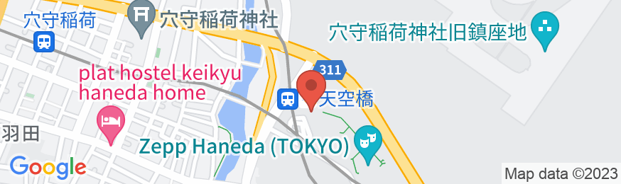 京急EXイン 羽田イノベーションシティの地図