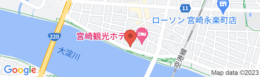 たまゆら温泉 宮崎観光ホテルの地図