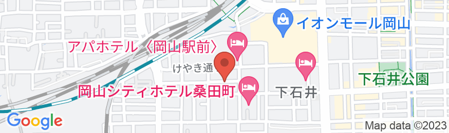 天然温泉 備前の湯 スーパーホテル岡山駅東口の地図