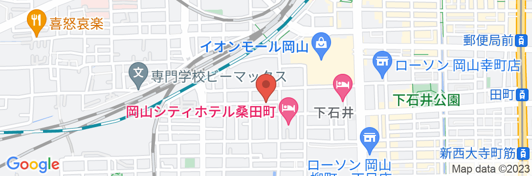 天然温泉 備前の湯 スーパーホテル岡山駅東口の地図