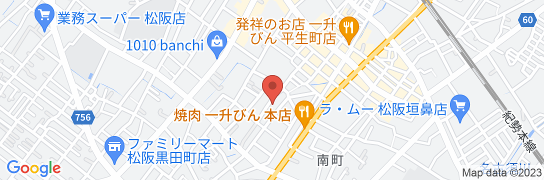 Tabist たつみビジネスホテル 松阪の地図