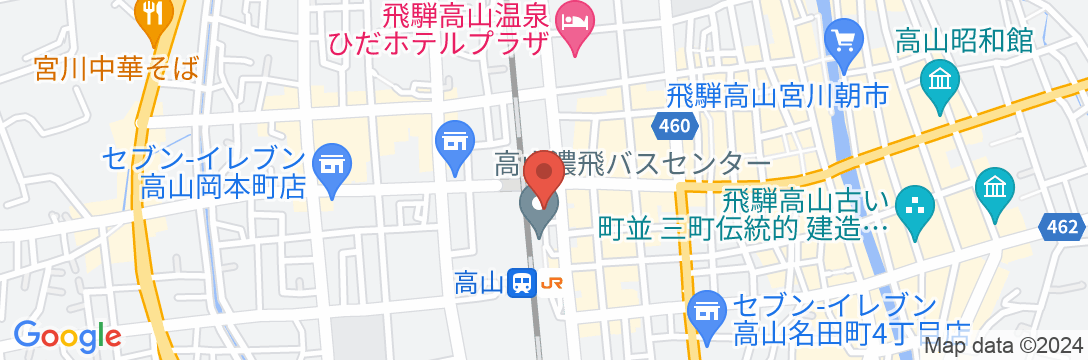 レジデンスホテル 高山駅前の地図