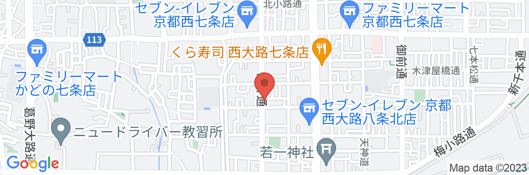 京の宿 西大路 innの地図