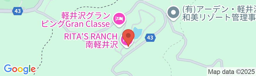 RITA’S RANCH 南軽井沢の地図