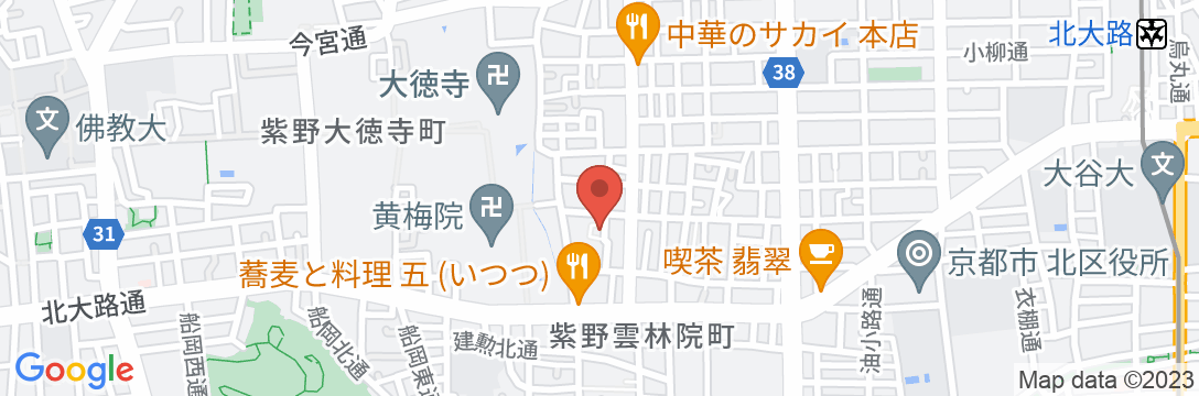 香柏 大徳寺前の地図