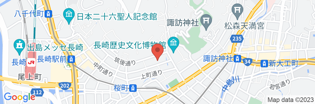 グランドベース長崎シティの地図
