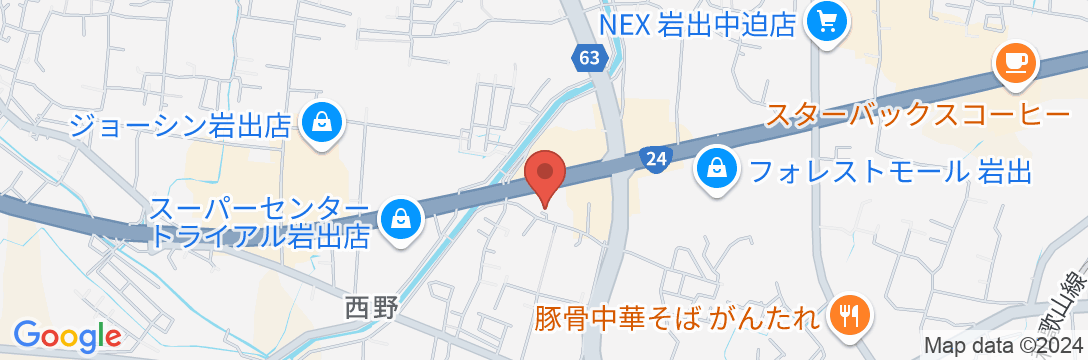 旅館 紀州藩 根来路 備前家の地図