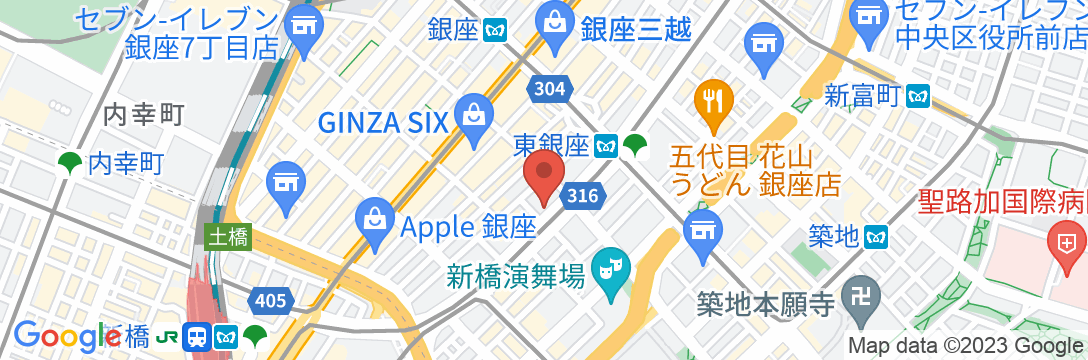 ACホテル・バイ・マリオット東京銀座の地図