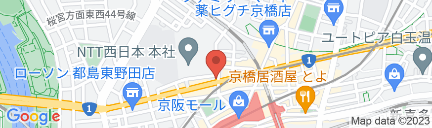 ホテルトレンド京橋駅前の地図