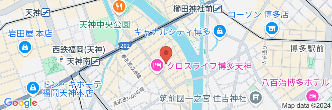 グランドベース春吉の地図