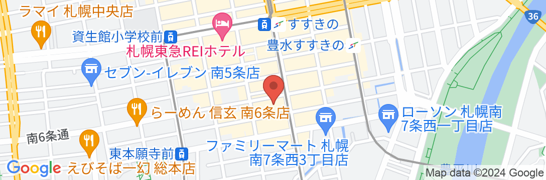 クインテッサホテル札幌すすきのの地図