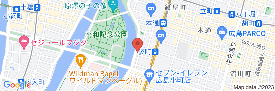 ホテルリブマックス広島平和公園前の地図
