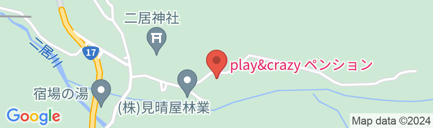 play&crazyペンションの地図