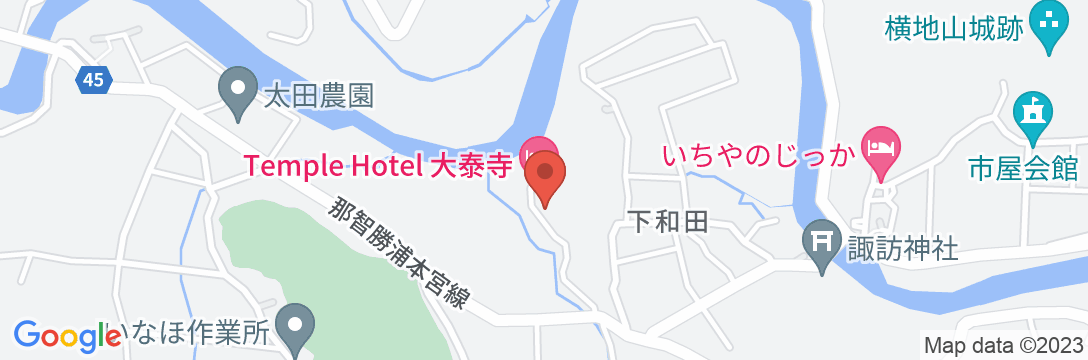 Temple Hotel 大泰寺の地図