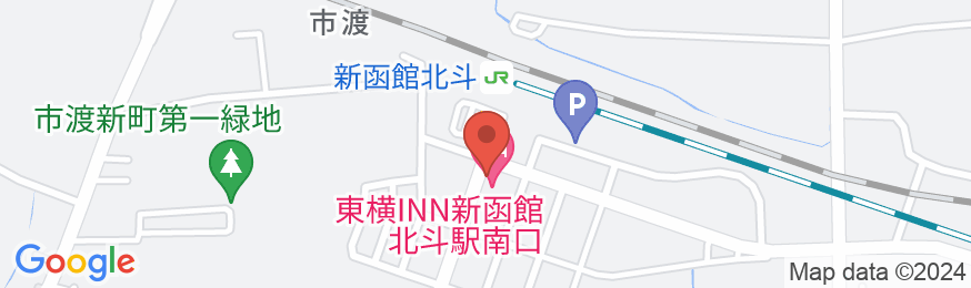 東横INN新函館北斗駅南口の地図