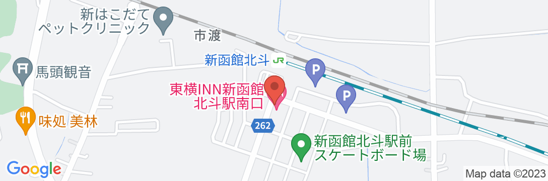 東横INN新函館北斗駅南口の地図