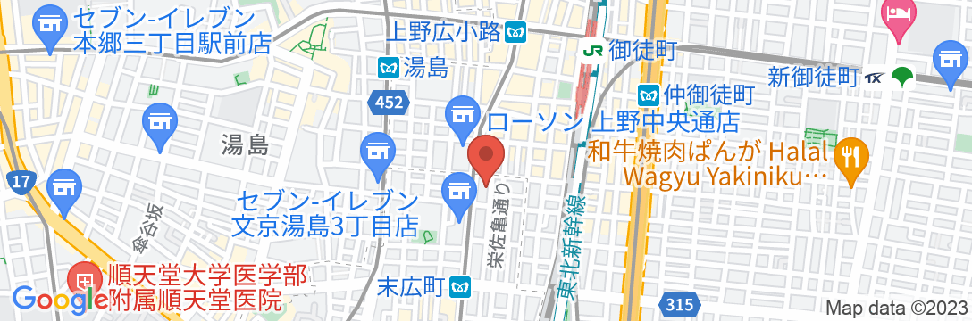 アパホテル〈上野広小路〉の地図