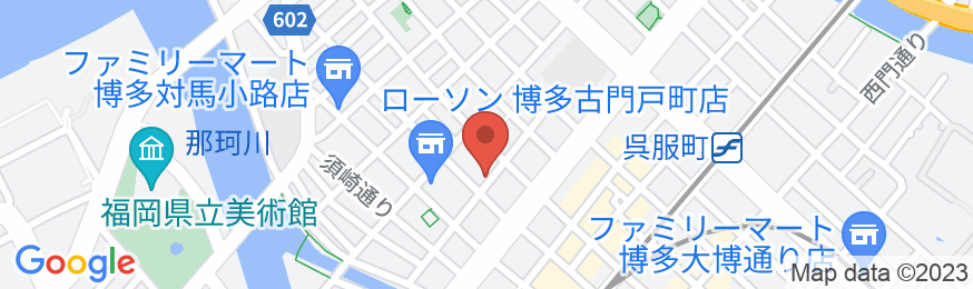 博多の宿 徒然庵の地図