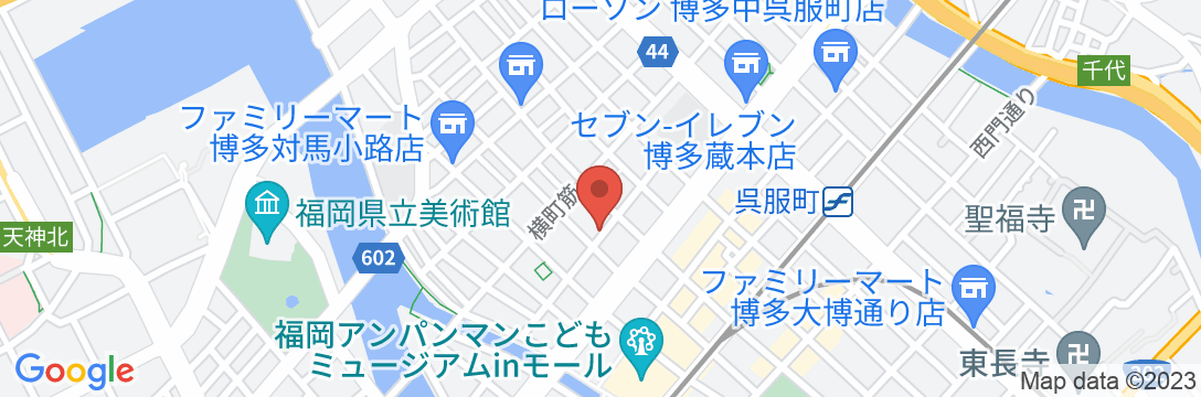 博多の宿 徒然庵の地図