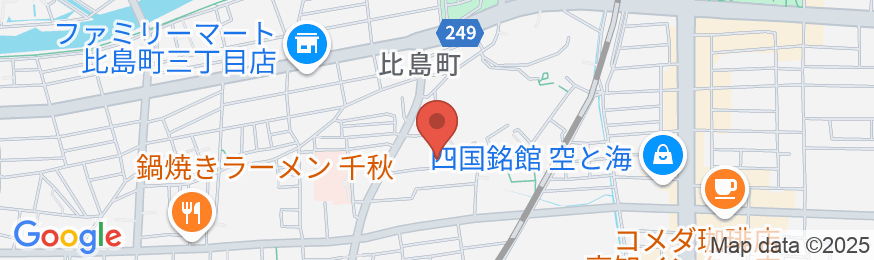 ファミリーロッジ旅籠屋・高知店の地図