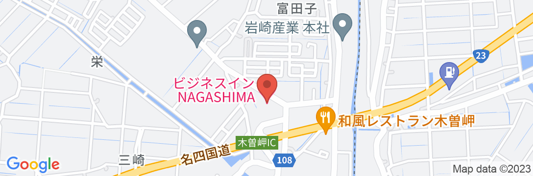 ビジネスインNAGASHIMAの地図