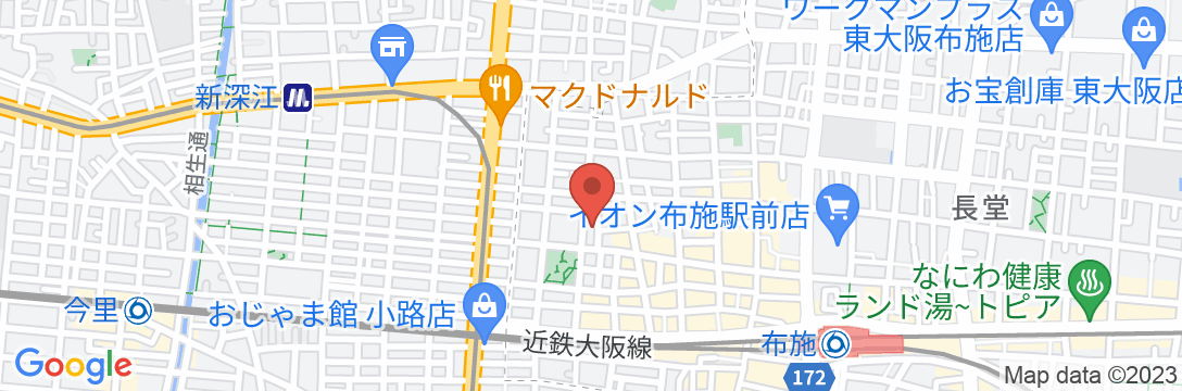 大阪グランドホテルの地図