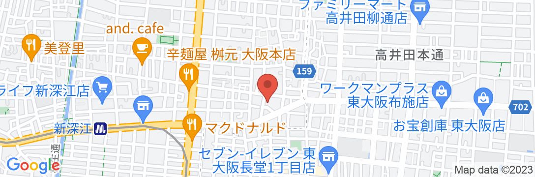 大阪グランドホテル アネックスの地図