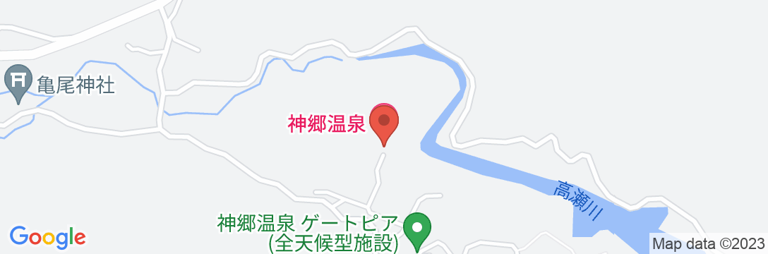 グリーンミュージアム神郷温泉の地図
