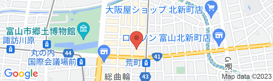 喜代多旅館の地図