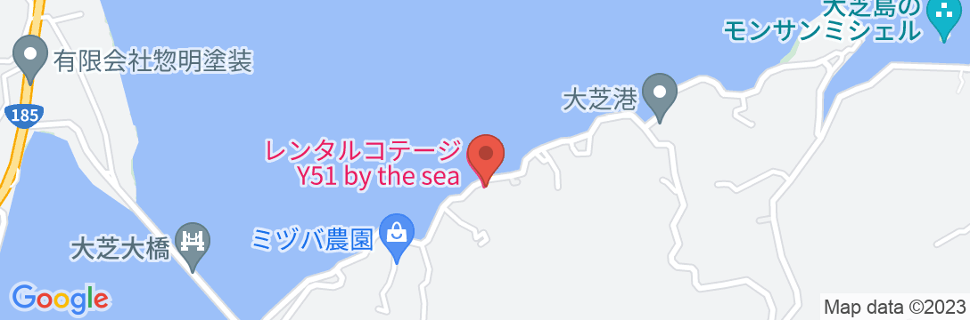 レンタルコテージ Y51 by the seaの地図