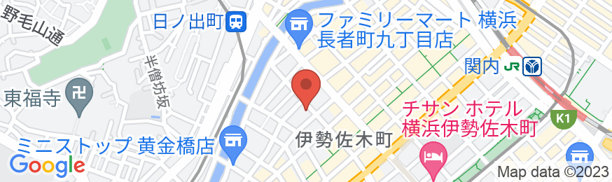 ホテルバリ横浜の地図