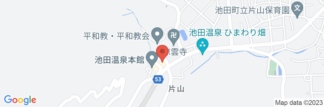 池田温泉旅館たち川の地図