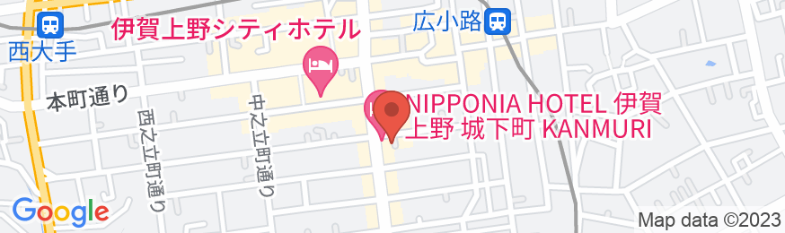 NIPPONIA HOTEL 伊賀上野 城下町の地図