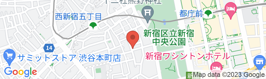 東京新宿亭ホテル Asahi groupの地図