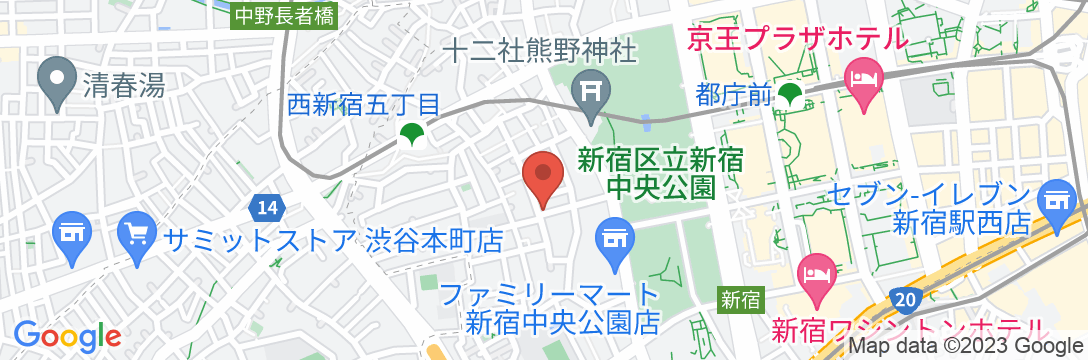 東京新宿亭ホテル Asahi groupの地図
