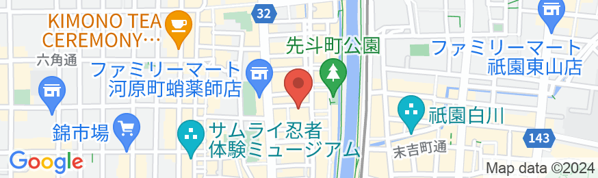 THE GATE HOTEL(ザ・ゲートホテル) 京都高瀬川 by HULICの地図