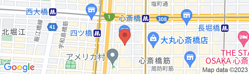ホテルマイステイズ心斎橋の地図