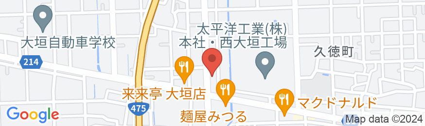 ロイヤルホテルうお八 別邸の地図