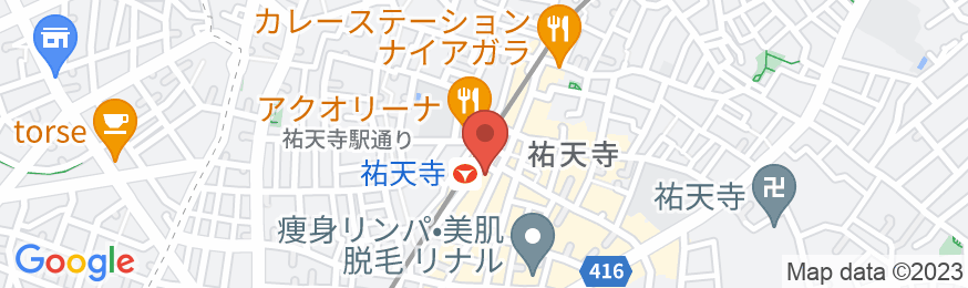 The SSAW Hostel Shibuya Yutenjiの地図