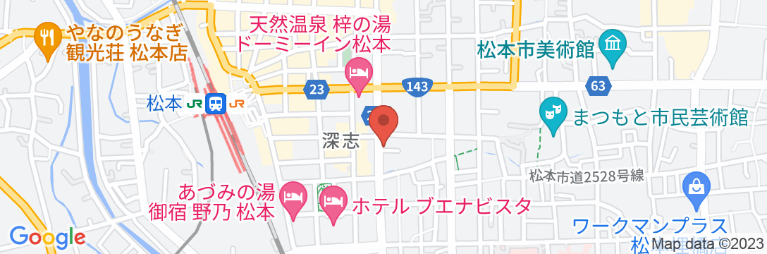 SA inn 松本駅東の地図