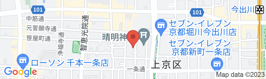 西陣 米田邸の地図