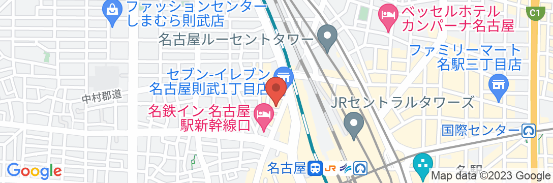 アパホテル〈名古屋駅前北〉(旧アパホテル〈名古屋駅新幹線口北〉)の地図