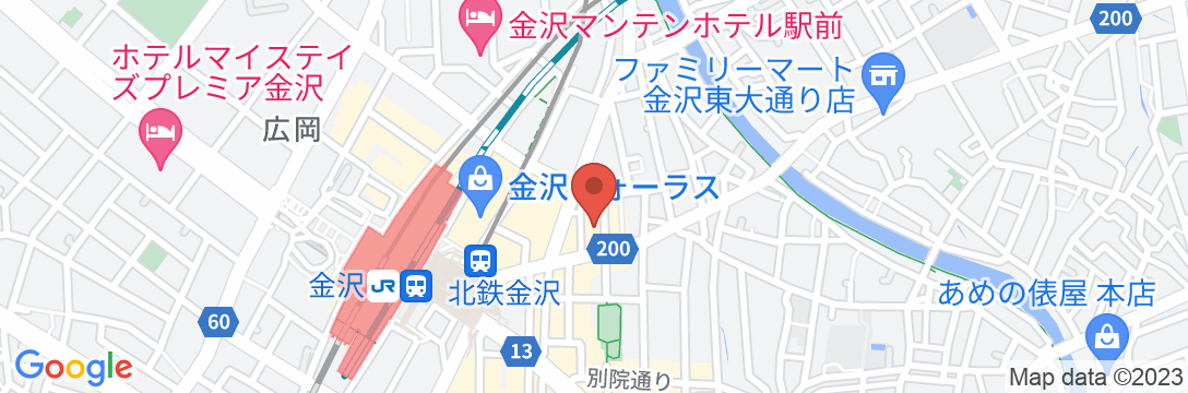 金沢セントラルホテル(東館)の地図