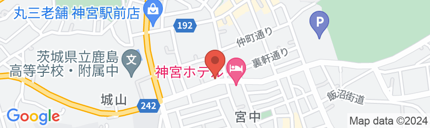鹿嶋シティホテルの地図