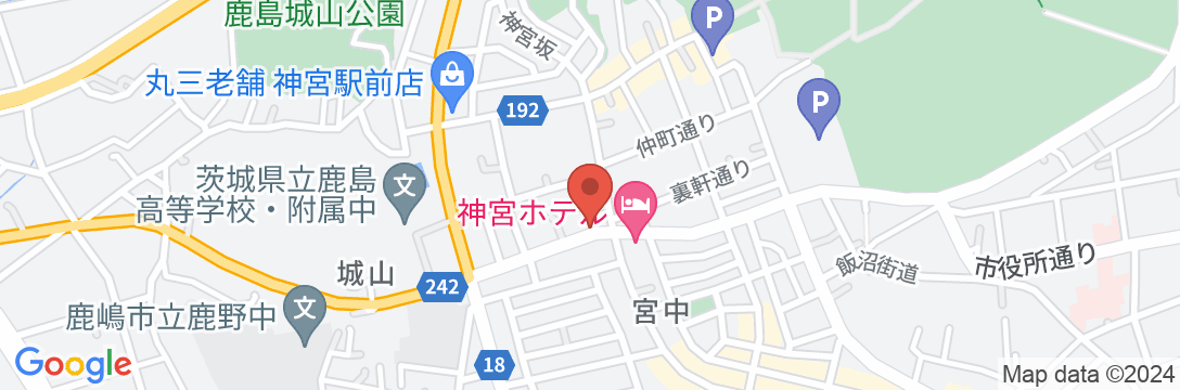 鹿嶋シティホテルの地図