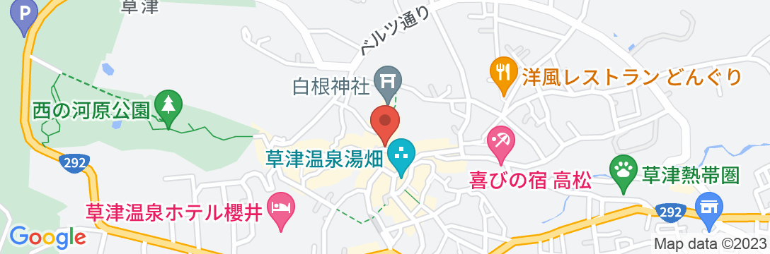 湯川テラスの地図