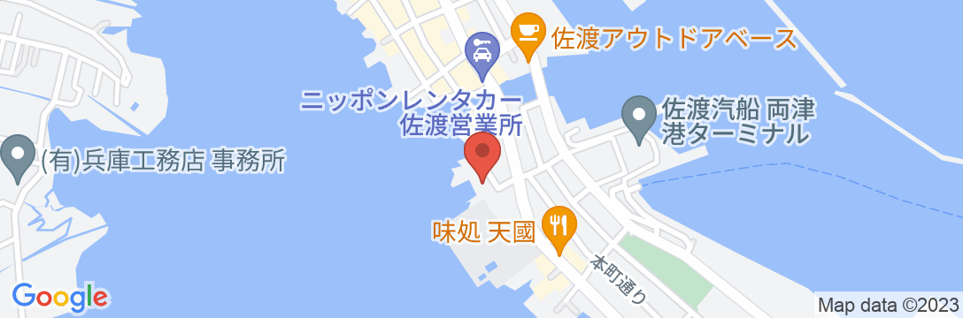 ゲストハウスじんく<佐渡島>の地図